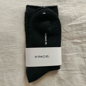 Vince 100% Cashmere black socks - BRAND NEW